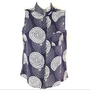 Indigo Palms Shirt Size Medium